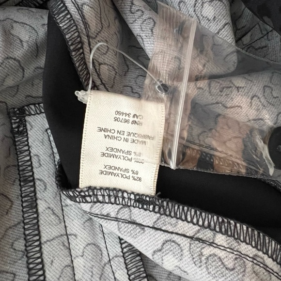 NWT REBECCA TAYLOR Leopard Print Zip Detail Tuxedo Stripe Slim Trouser Pant 0 - Picture 6 of 6